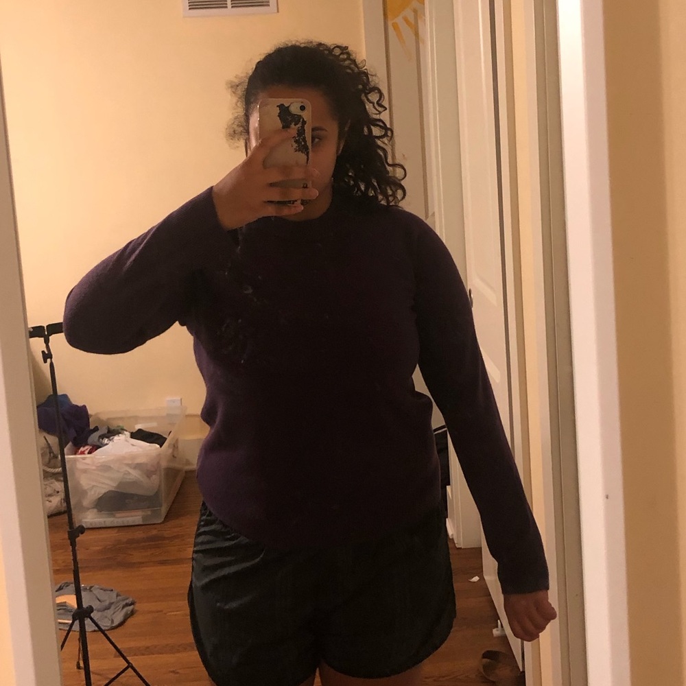 BRAND NEW purple work chic sweater